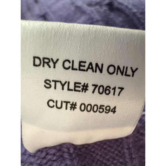 Vince Cashmere Sweater Cape Poncho One Size Purple Cable Knit Buttons Soft Warm - Picture 6 of 7